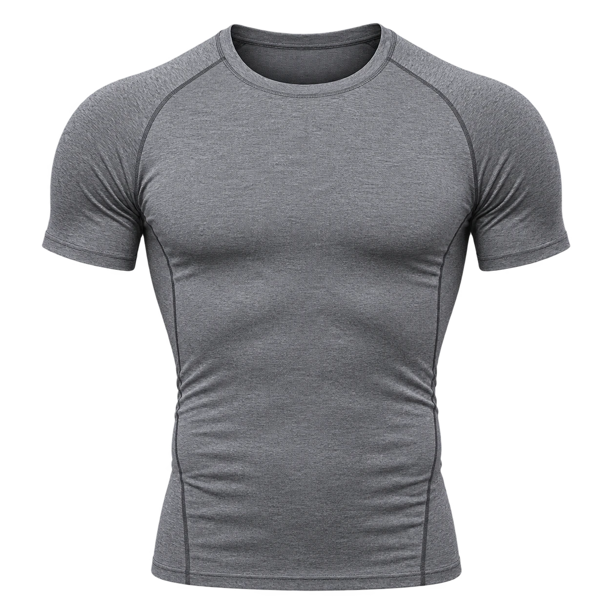 Men’s Slimming Compress Shirt with Elastic Limits Banding Te...
