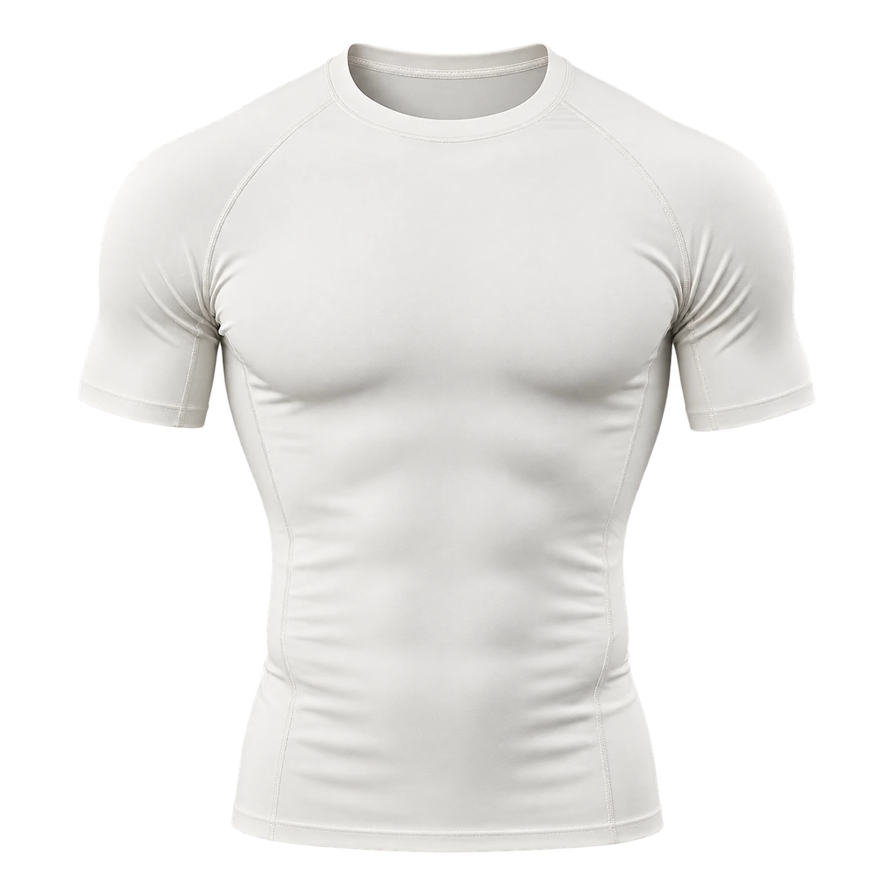 Men’s Slimming Compress Shirt with Elastic Limits Banding Te...