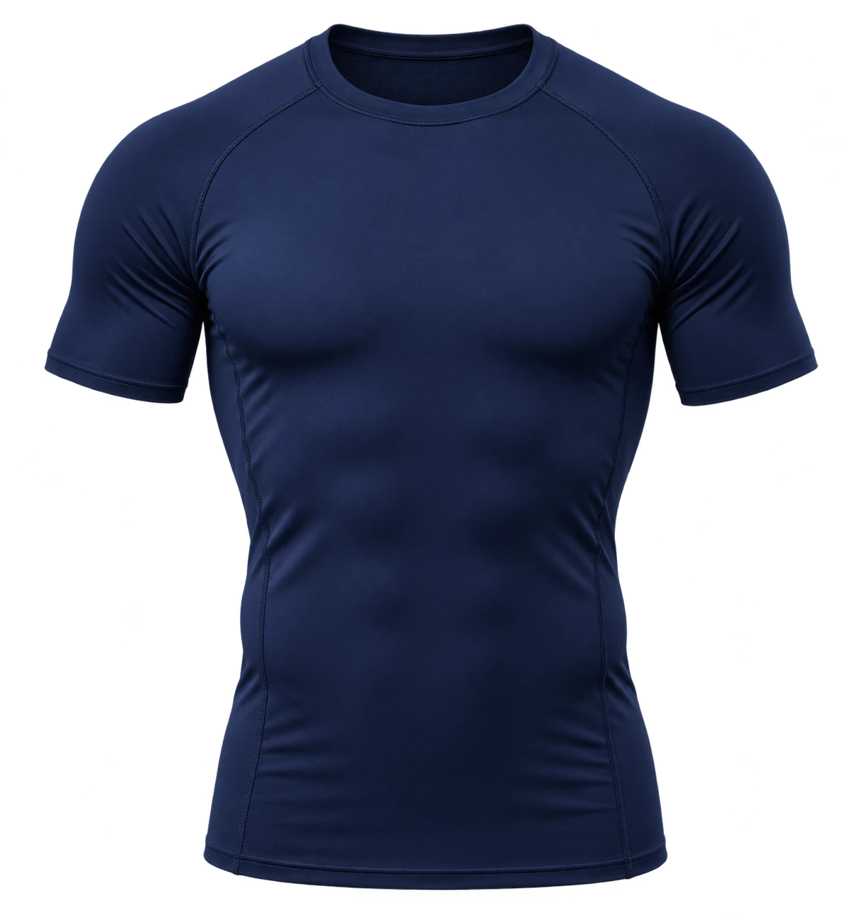 Men’s Slimming Compress Shirt with Elastic Limits Banding Te...